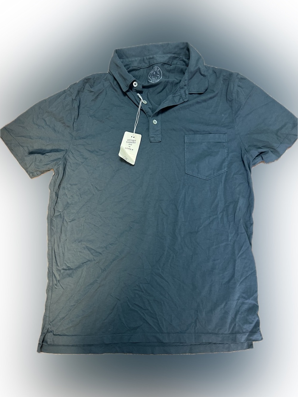 Antique Garment-Dyed Short Sleeve Polo Shirt